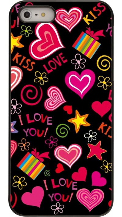 Coque iPhone 5/5s / SE (2016) - Valentine 2023 love symbols