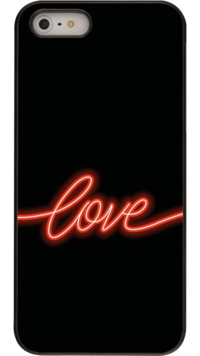 Coque iPhone 5/5s / SE (2016) - Valentine 2023 neon love