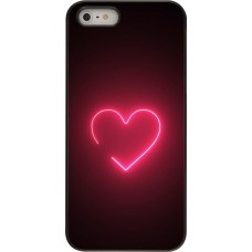 iPhone 5/5s / SE (2016) Case Hülle - Valentine 2023 single neon heart
