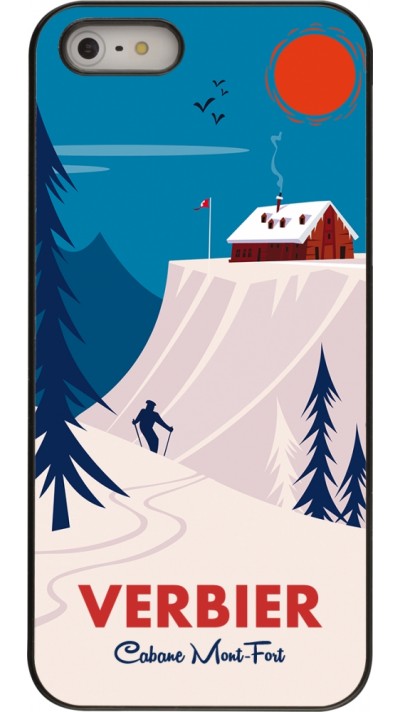 Coque iPhone 5/5s / SE (2016) - Verbier Cabane Mont-Fort