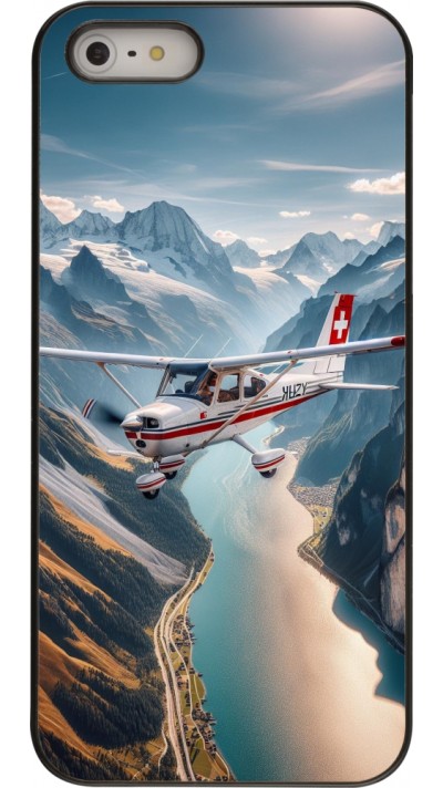 iPhone 5/5s / SE (2016) Case Hülle - Schweizer Alpenflug