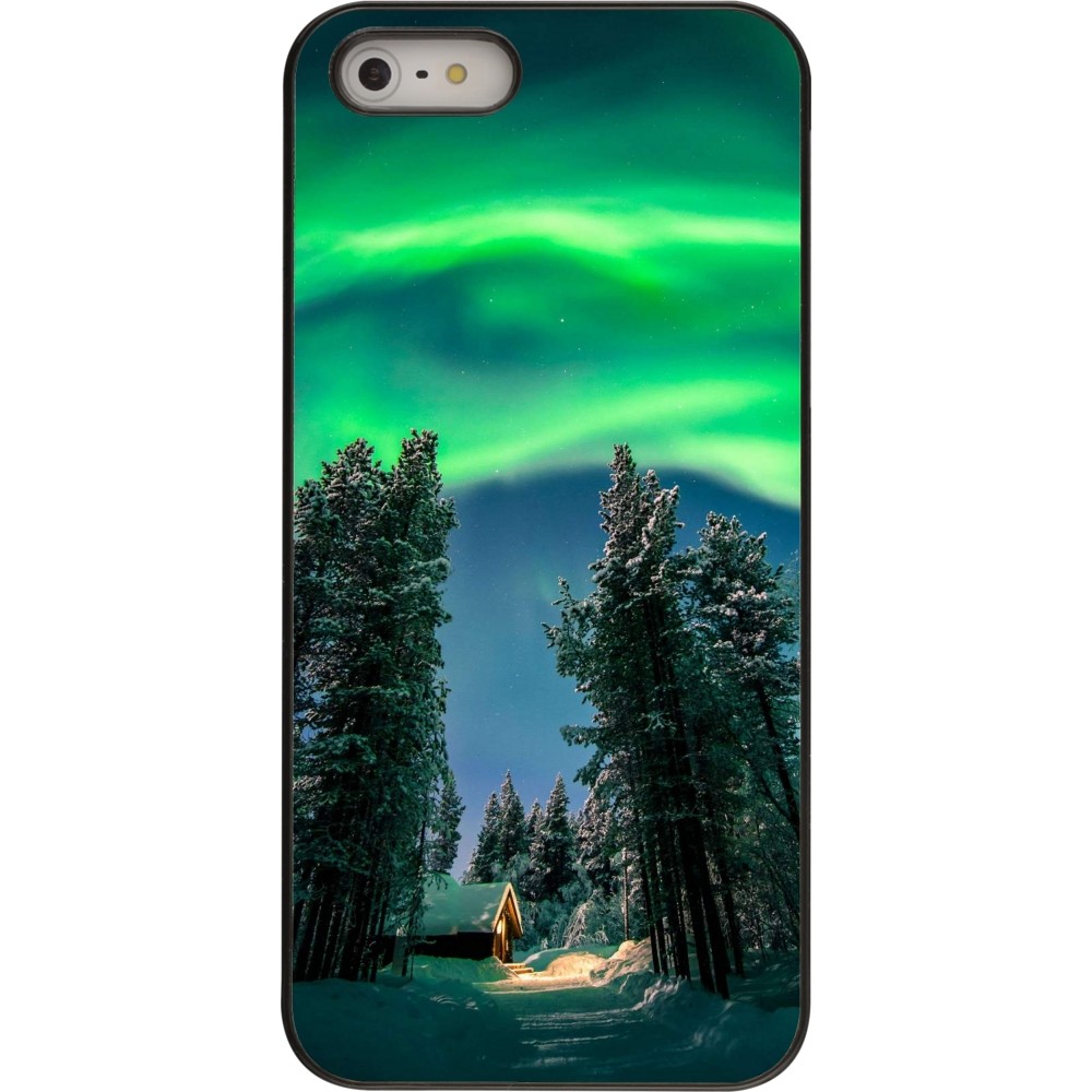 iPhone 5/5s / SE (2016) Case Hülle - Winter 22 Northern Lights