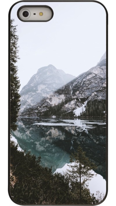 Coque iPhone 5/5s / SE (2016) - Winter 22 snowy mountain and lake