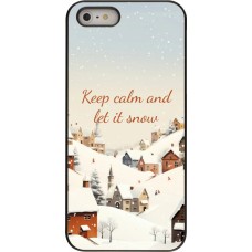 Coque iPhone 5/5s / SE (2016) - Winter 25 Winter Keep calm and let it snow