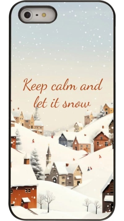Coque iPhone 5/5s / SE (2016) - Winter 25 Winter Keep calm and let it snow