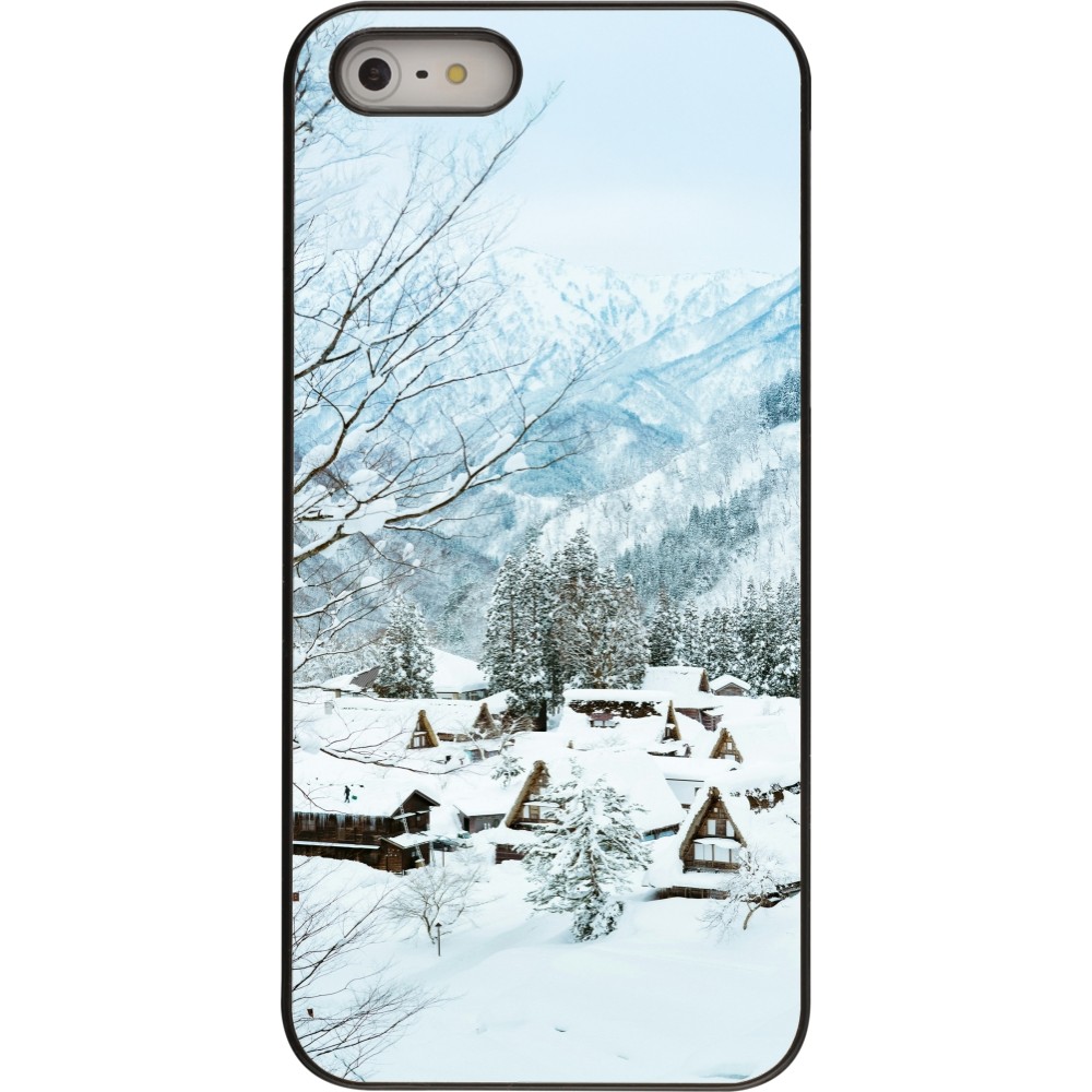 Coque iPhone 5/5s / SE (2016) - Winter 25 Winter snowy landscape