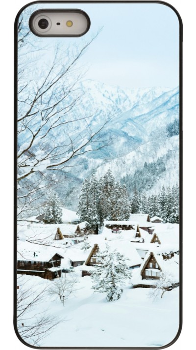 Coque iPhone 5/5s / SE (2016) - Winter 25 Winter snowy landscape