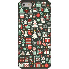iPhone 5/5s / SE (2016) Case Hülle - Weihnachten 2023 Flachmuster