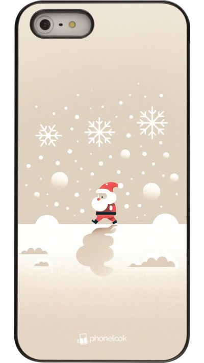 Coque iPhone 5/5s / SE (2016) - Noël 2023 Minimalist Santa