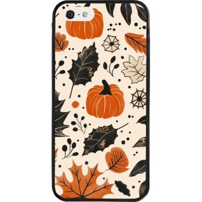 Coque iPhone 5/5s / SE (2016) - Silicone rigide noir Autumn 2024 nature