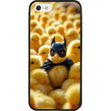 Coque iPhone 5/5s / SE (2016) - Silicone rigide noir Easter 2026 Chicken Batman