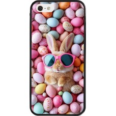 Coque iPhone 5/5s / SE (2016) - Silicone rigide noir Easter 2026 Rabbit fun