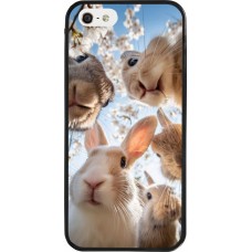 Coque iPhone 5/5s / SE (2016) - Silicone rigide noir Easter 2026 Rabbits