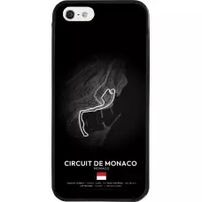 iPhone 5/5s / SE (2016) Case Hülle - Silikon schwarz F1 Track 2025 Monaco