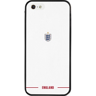 iPhone 5/5s / SE (2016) Case Hülle - Silikon schwarz England 2026 personalisierbares Fussballtrikot