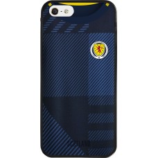 Coque iPhone 5/5s / SE (2016) - Silicone rigide noir Maillot de football Ecosse personnalisable