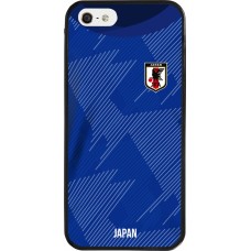 iPhone 5/5s / SE (2016) Case Hülle - Silikon schwarz Japan 2022 personalisierbares Fussballtrikot