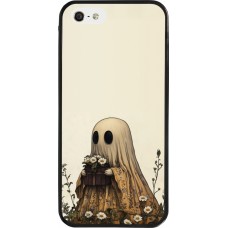Coque iPhone 5/5s / SE (2016) - Silicone rigide noir Halloween 2025 Ghost gardener