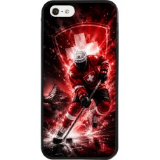 Coque iPhone 5/5s / SE (2016) - Silicone rigide noir Hockey World Championship Player