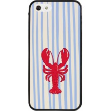 Coque iPhone 5/5s / SE (2016) - Silicone rigide noir Red lobster 2026