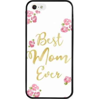 Coque iPhone 5/5s / SE (2016) - Silicone rigide noir Mom 2024 best Mom ever