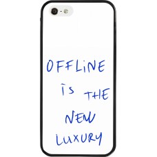 Coque iPhone 5/5s / SE (2016) - Silicone rigide noir Offline is the new luxury