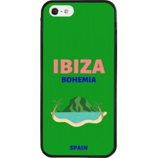 Coque iPhone 5/5s / SE (2016) - Silicone rigide noir Pop Summer Destination Ibiza