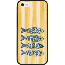 iPhone 5/5s / SE (2016) Case Hülle - Silikon schwarz Portuguese fish 2026