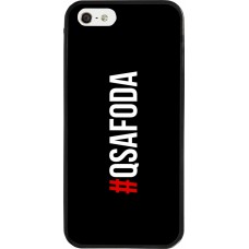 iPhone 5/5s / SE (2016) Case Hülle - Silikon schwarz Qsafoda 1