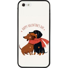 Coque iPhone 5/5s / SE (2016) - Silicone rigide noir Saint Valentines Day 26 Happy Valentine