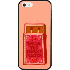 Coque iPhone 5/5s / SE (2016) - Silicone rigide noir Saint Valentines Day 26 Perfect Match