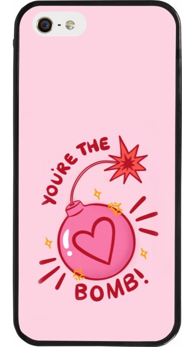 Coque iPhone 5/5s / SE (2016) - Silicone rigide noir Saint Valentines Day 26 You are the bomb