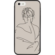 iPhone 5/5s / SE (2016) Case Hülle - Silikon schwarz Salnikova 05