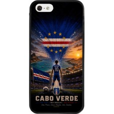 Coque iPhone 5/5s / SE (2016) - Silicone rigide noir Football Cap-Vert splash 2026