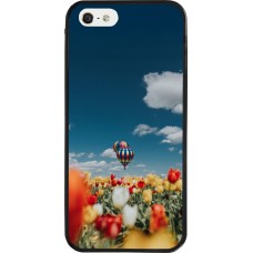 Coque iPhone 5/5s / SE (2016) - Silicone rigide noir Hot air balloon 2026
