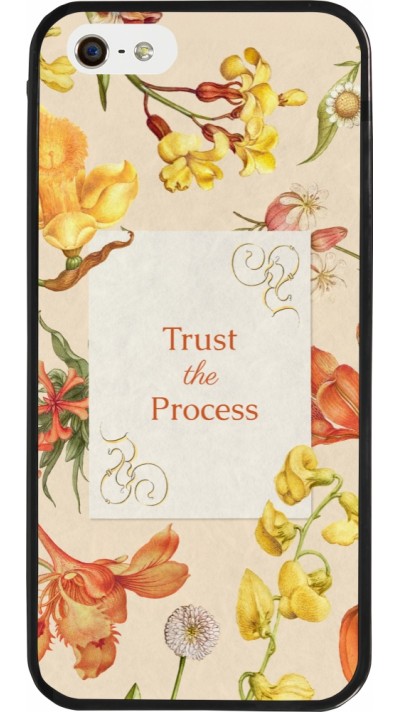 Coque iPhone 5/5s / SE (2016) - Silicone rigide noir Trust the process Spring 2026