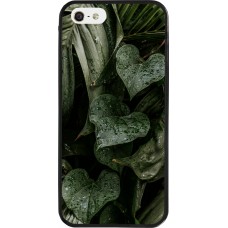 iPhone 5/5s / SE (2016) Case Hülle - Silikon schwarz Spring 23 fresh plants
