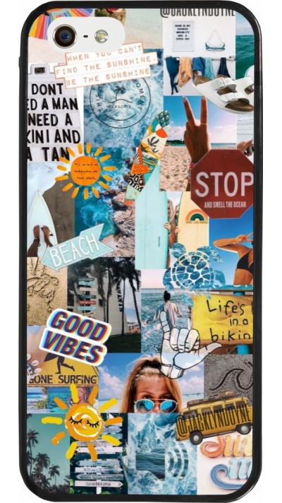 Coque iPhone 5/5s / SE (2016) - Silicone rigide noir Summer 2021 15