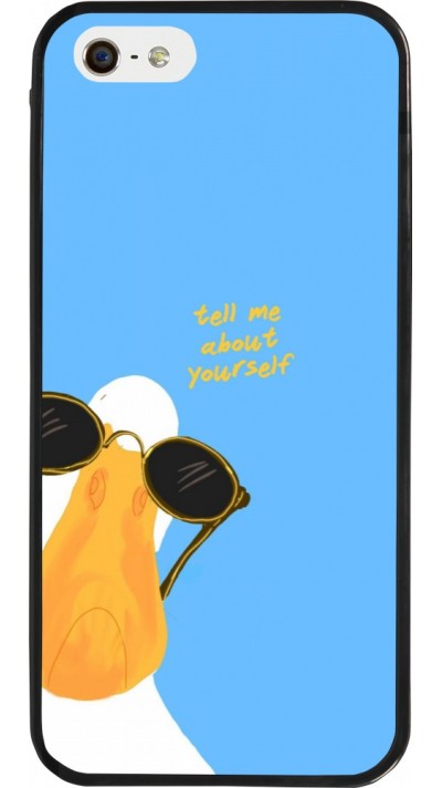 Coque iPhone 5/5s / SE (2016) - Silicone rigide noir Tell me about yourself Summer 2026