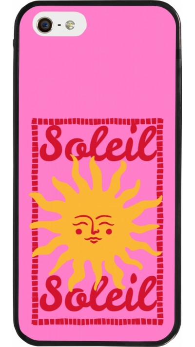 Coque iPhone 5/5s / SE (2016) - Silicone rigide noir Sun sun 2026