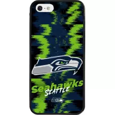iPhone 5/5s / SE (2016) Case Hülle - Silikon schwarz Super Bowl 26 Seattle 2