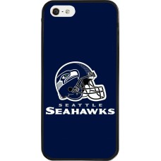 iPhone 5/5s / SE (2016) Case Hülle - Silikon schwarz Super Bowl 26 Seattle 3