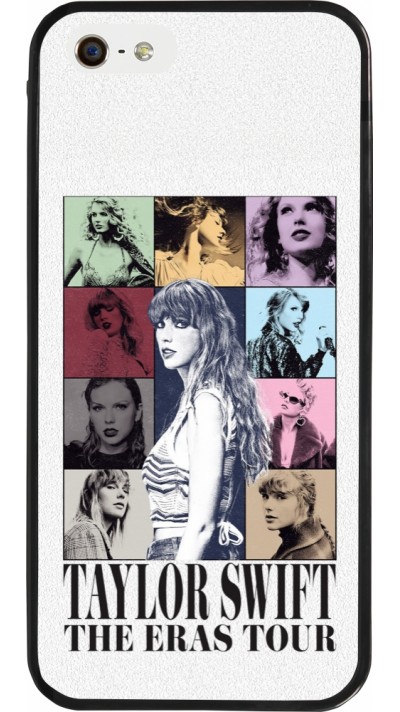 Coque iPhone 5/5s / SE (2016) - Silicone rigide noir Taylor Swift The Eras Tour