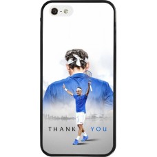 Coque iPhone 5/5s / SE (2016) - Silicone rigide noir Thank you Roger