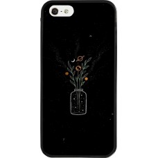 Coque iPhone 5/5s / SE (2016) - Silicone rigide noir Vase black