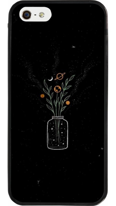 Coque iPhone 5/5s / SE (2016) - Silicone rigide noir Vase black