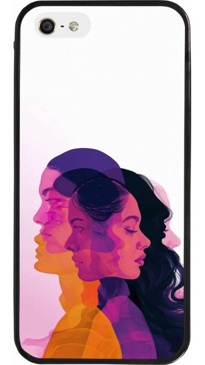 Coque iPhone 5/5s / SE (2016) - Silicone rigide noir Womens day 2026 10