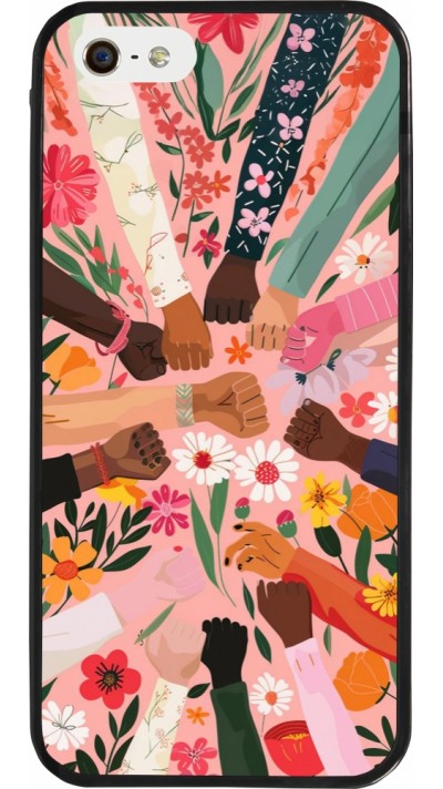 Coque iPhone 5/5s / SE (2016) - Silicone rigide noir Womens day 2026 8