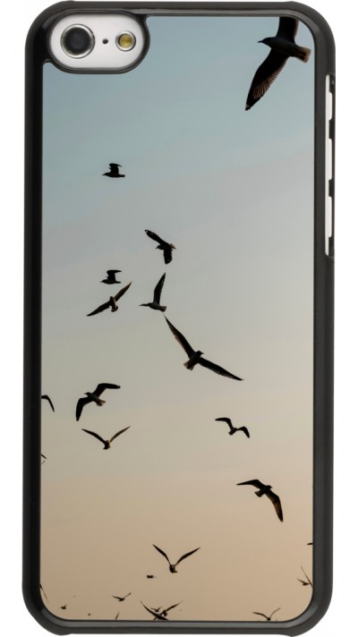 Coque iPhone 5c - Autumn 22 flying birds shadow