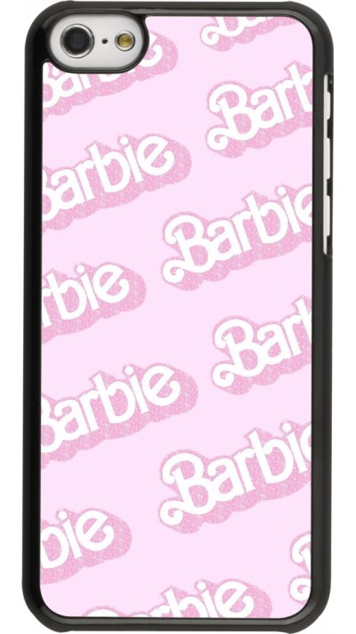 iPhone 5c Case Hülle - Barbie light pink pattern